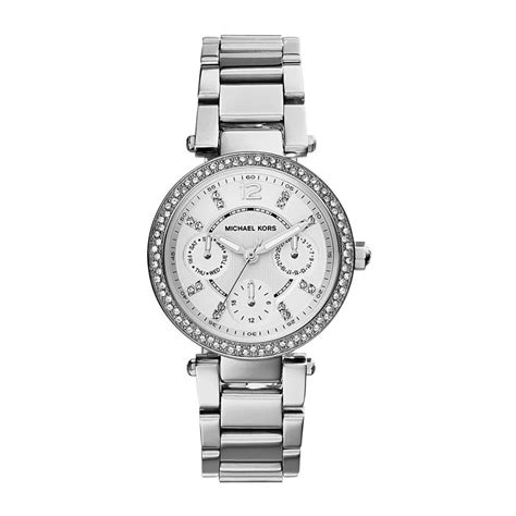 silver womens michael kors watch|michael kors access watch silver.